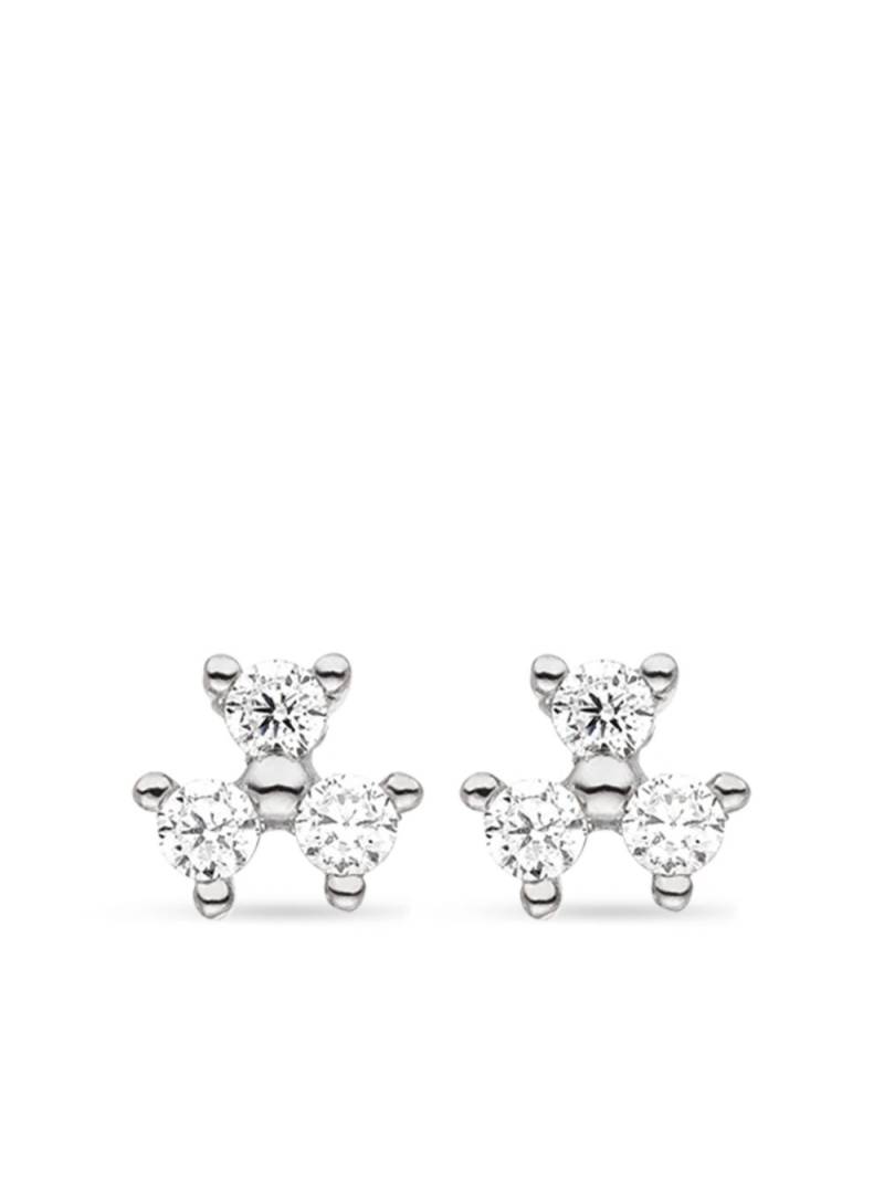 VEYNOU 14kt white gold Fleur diamond stud earrings - Silver von VEYNOU