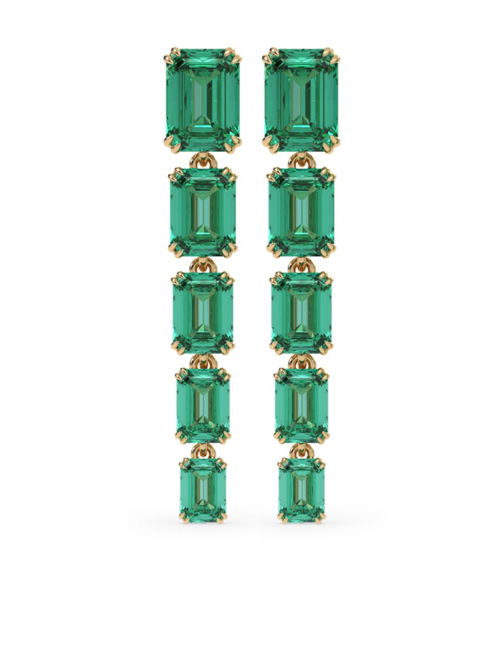 VEYNOU 14kt yellow gold Eden Essence emerald earrings von VEYNOU