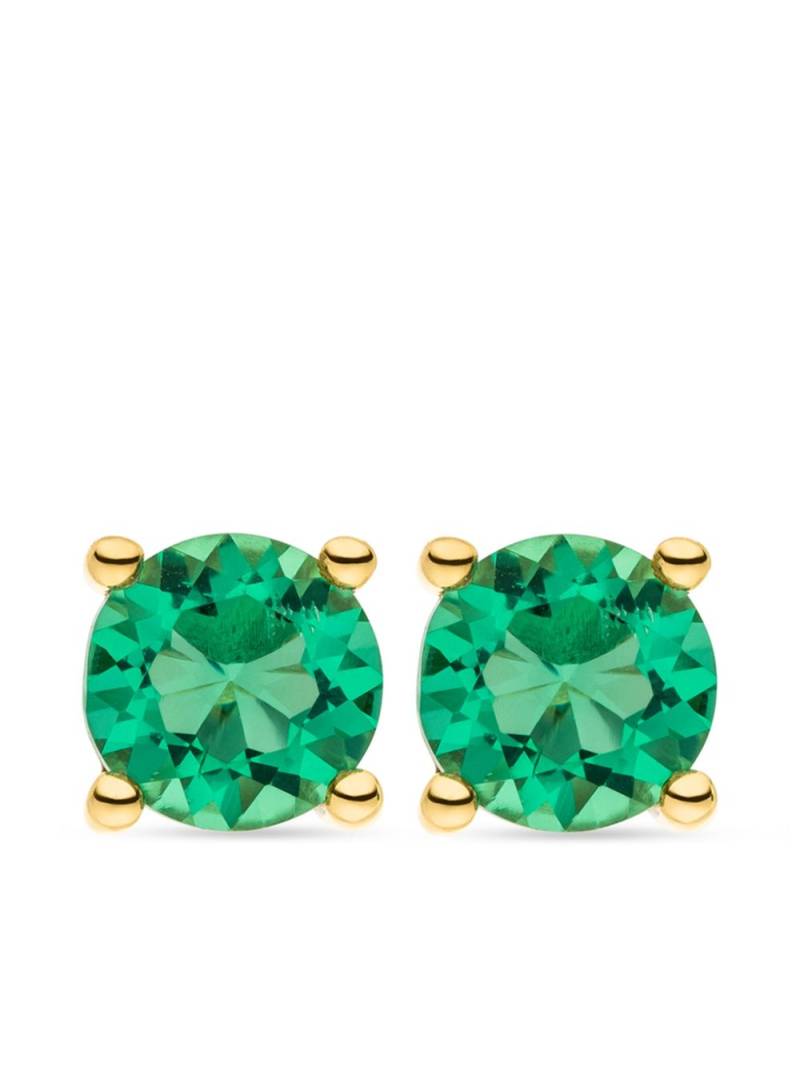 VEYNOU 14kt yellow gold Ella emerald stud earrings von VEYNOU