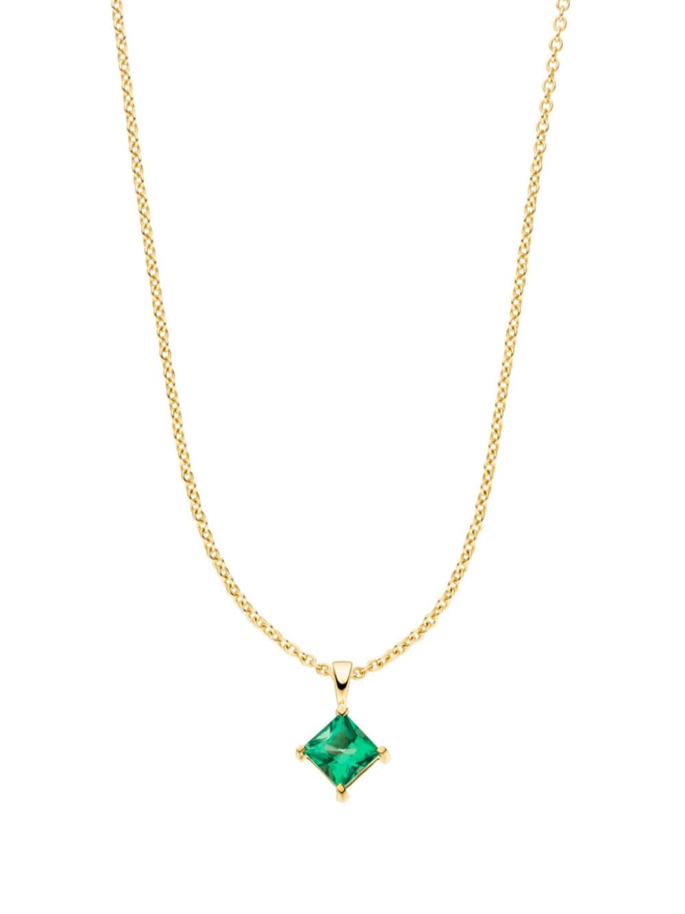 VEYNOU 14kt yellow gold Klara emerald necklace von VEYNOU