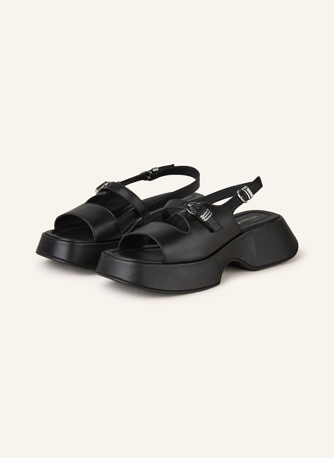 Vic Matié Plateau-Sandalen schwarz von VIC MATIÉ