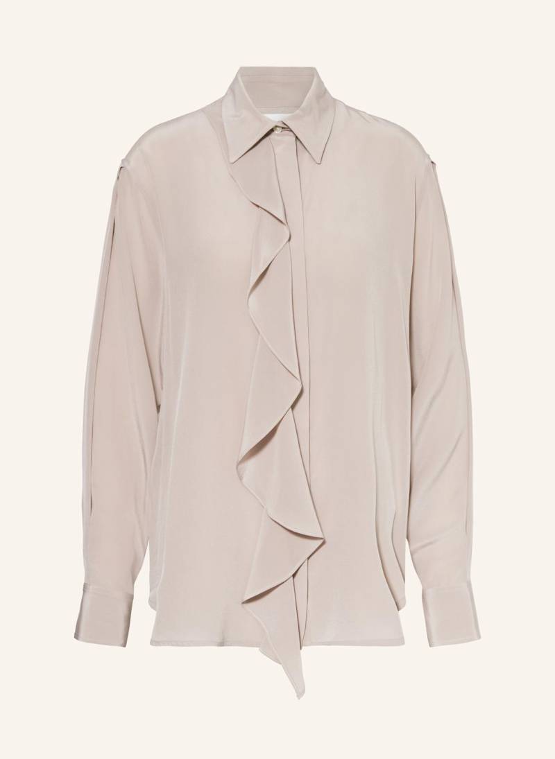 Victoria Beckham Hemdbluse Aus Seide Mit Volants pink von Victoria Beckham