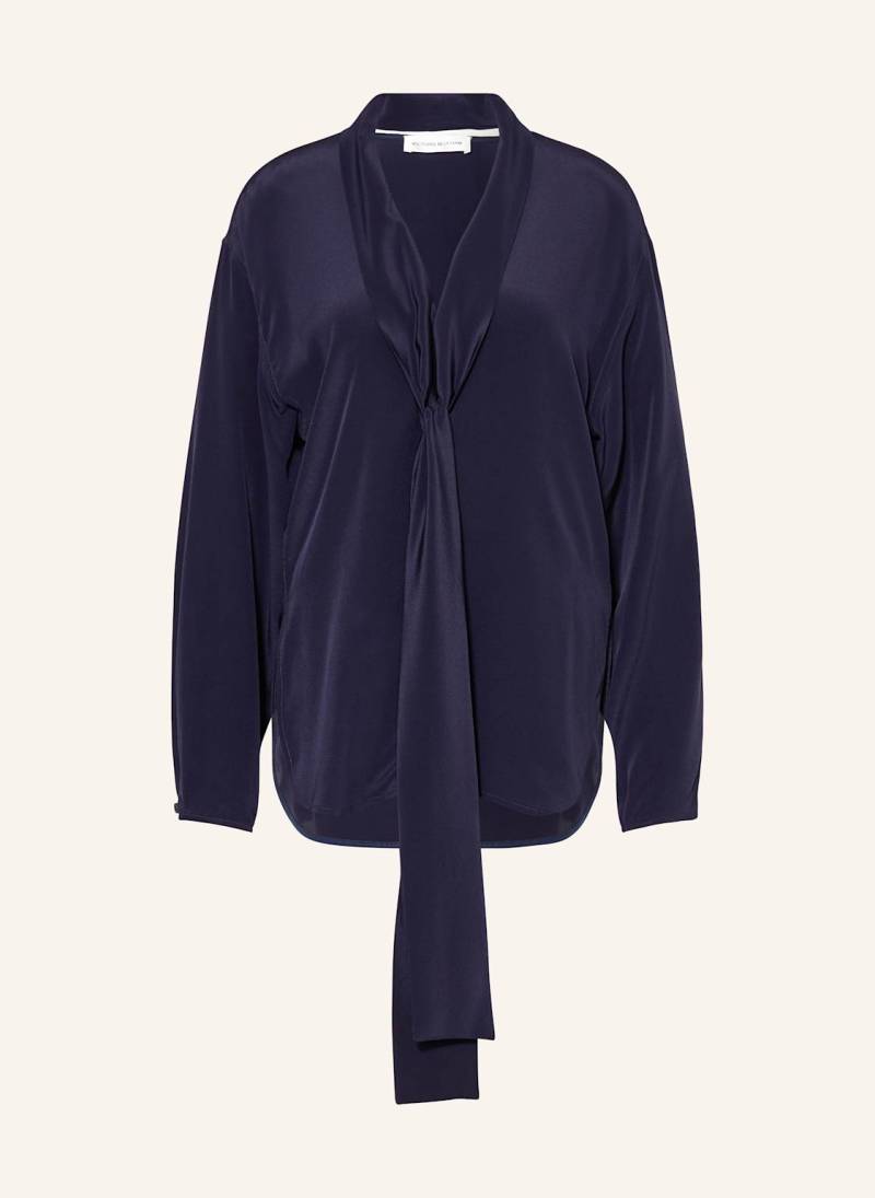 Victoriabeckham Schluppenbluse Aus Seide blau von VICTORIABECKHAM