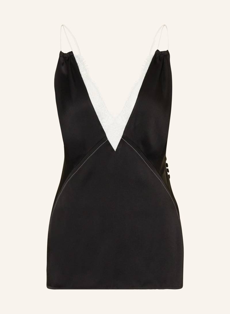 Victoria Beckham Top Cami Mit Spitzenbesatz schwarz von Victoria Beckham