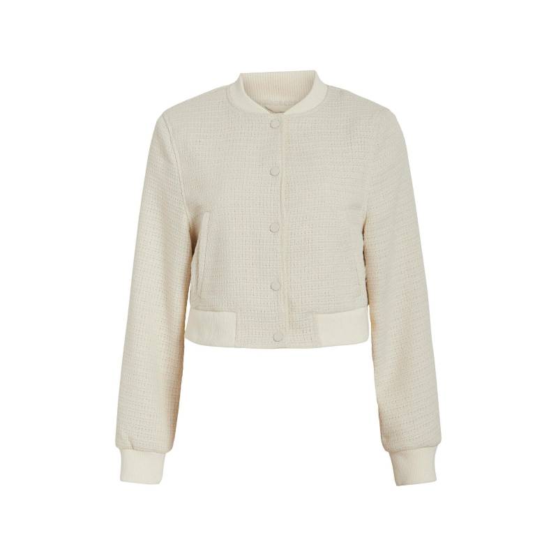 Bomberjacke Mit Knöpfen Damen Creme 40 von VILA