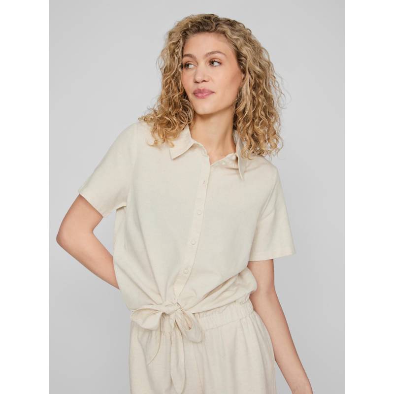 Leinenbluse, Kurzarm Damen Weizen 36 von VILA