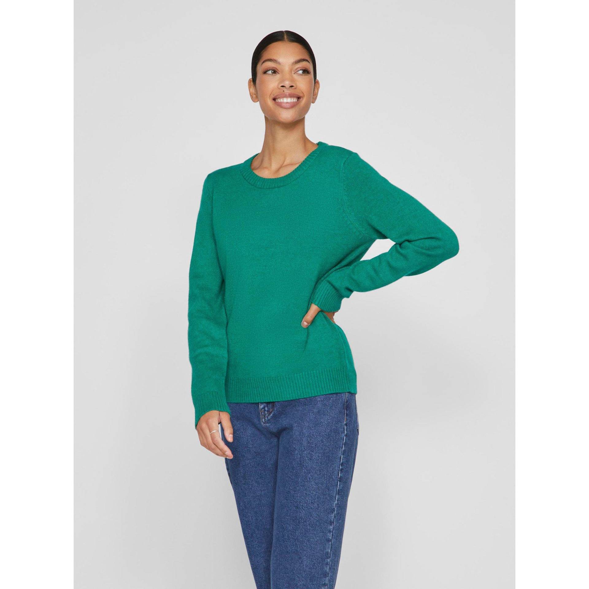 Pullover, Comfort Fit, Langarm Damen Grün M von VILA