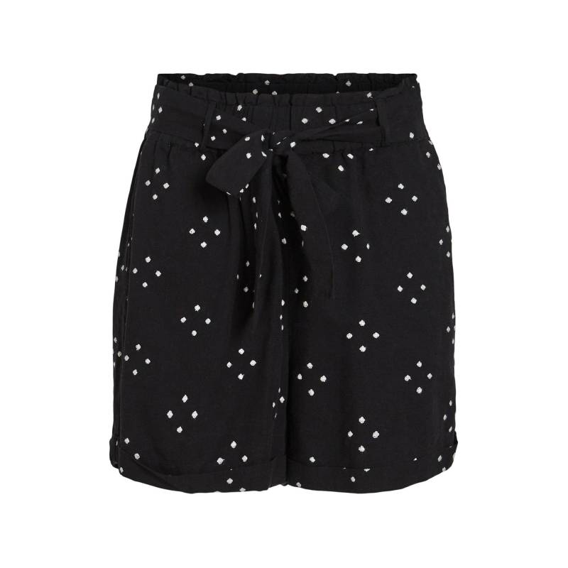 VILA - Shorts, für Damen, Schwarz/Weiss, Größe 38 von VILA