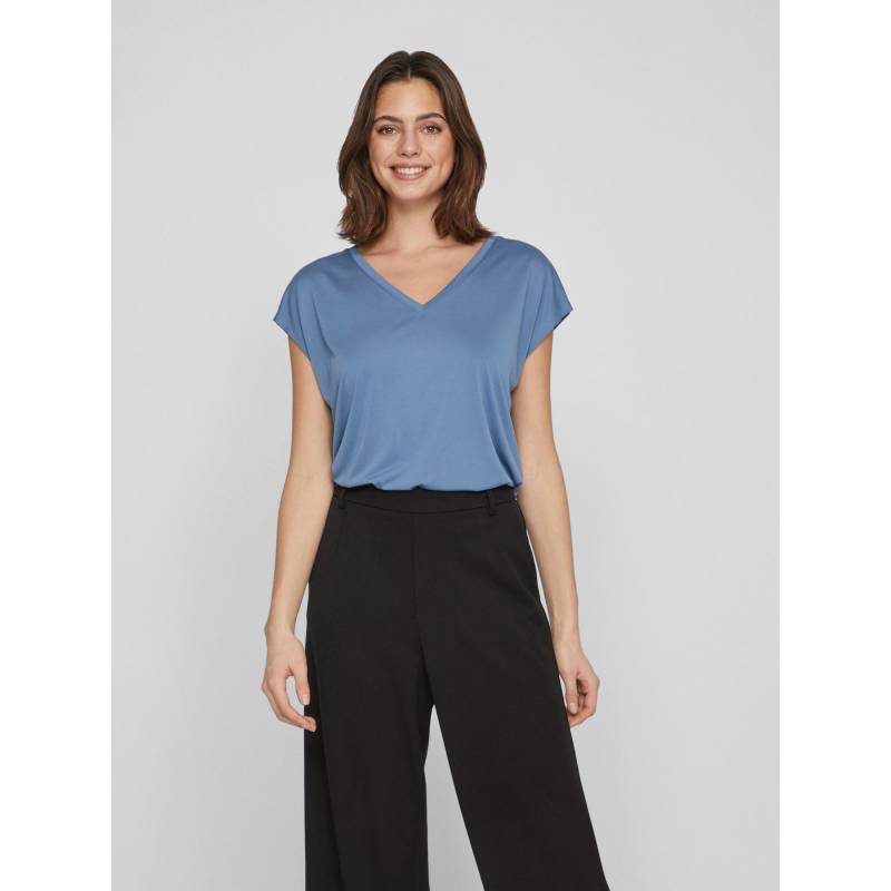 VILA - T-Shirt, für Damen, Mittelblau, Größe S von VILA