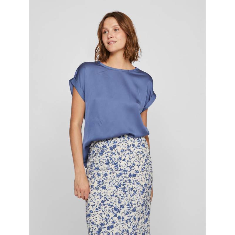 VILA - T-Shirt, für Damen, Blau Größe 34 von VILA