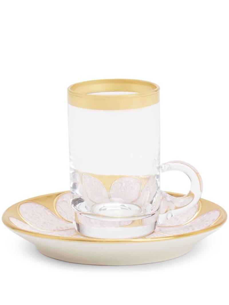 VILLARI Acapulco tea cup and saucer set - Pink von VILLARI