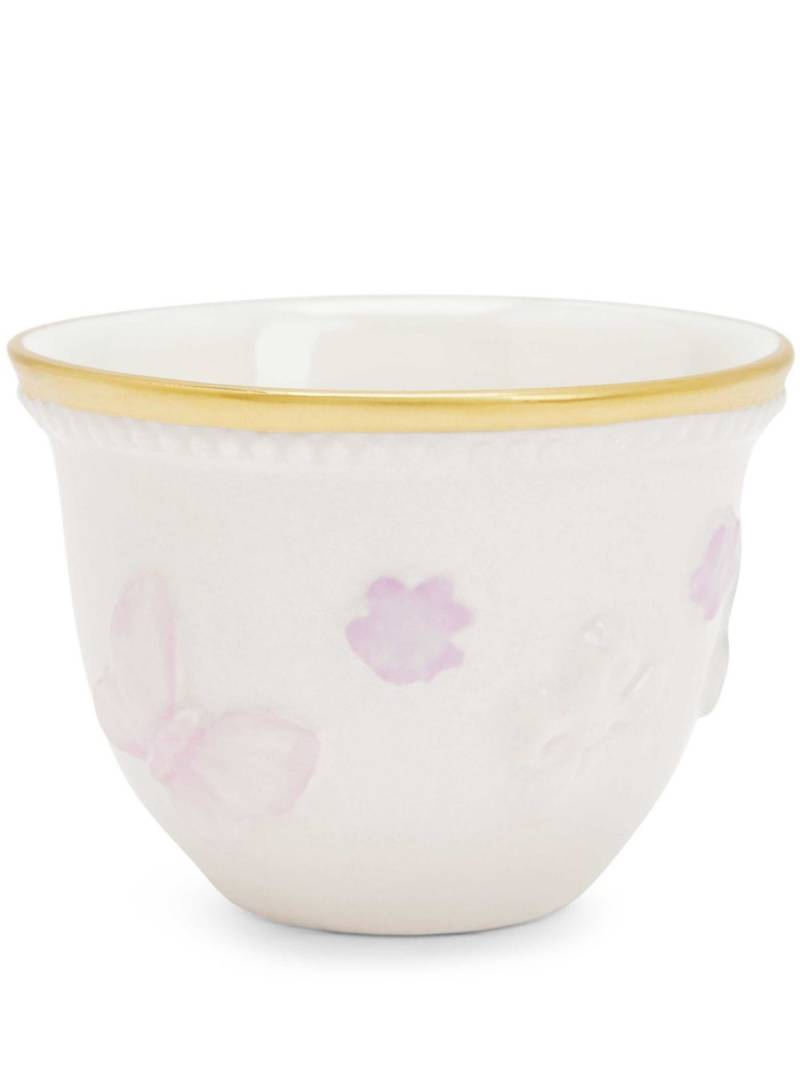 VILLARI Butterfly coffee cup (5cm x 6cm) - White von VILLARI