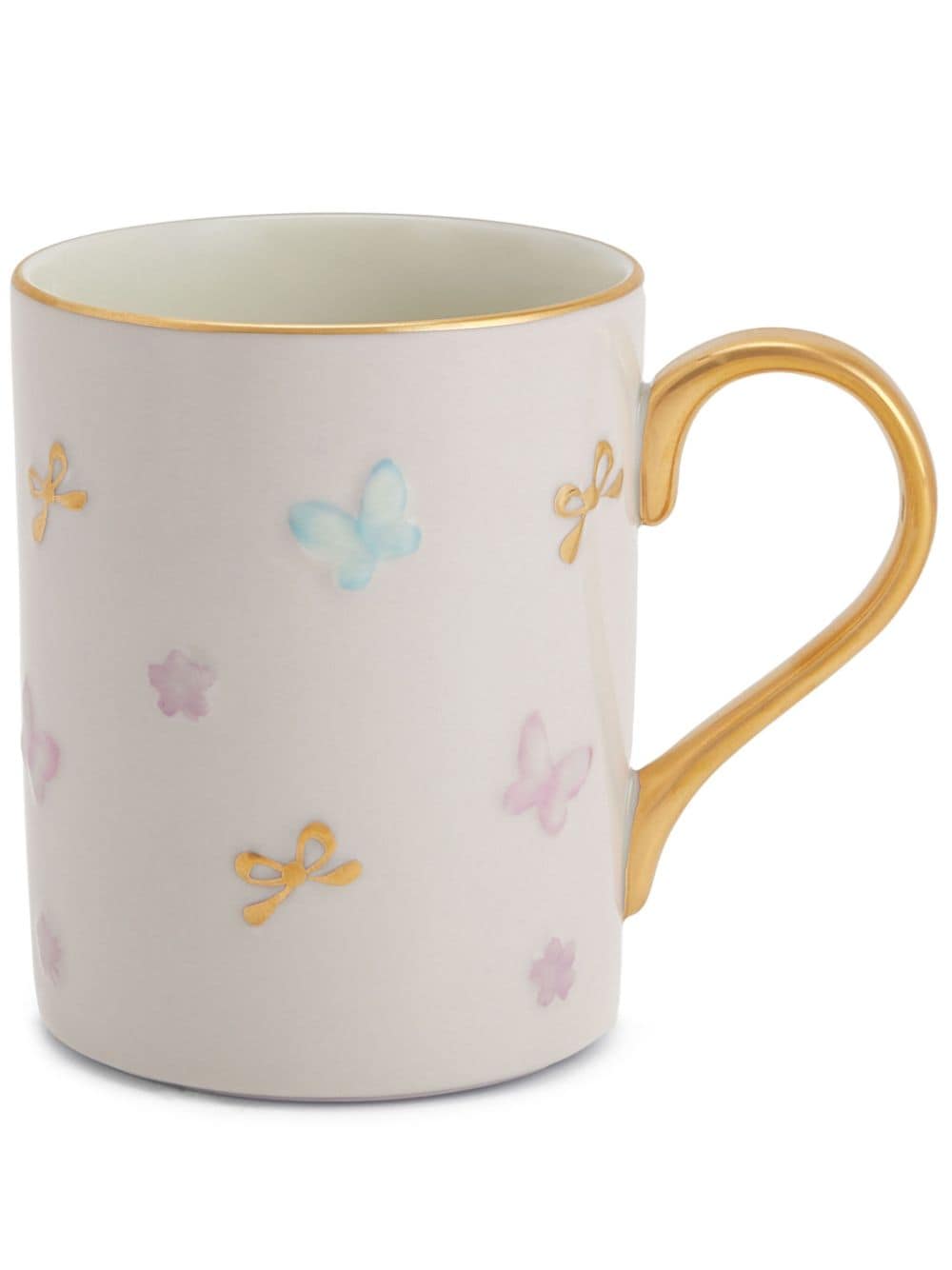 VILLARI Butterfly porcelain mug - White von VILLARI