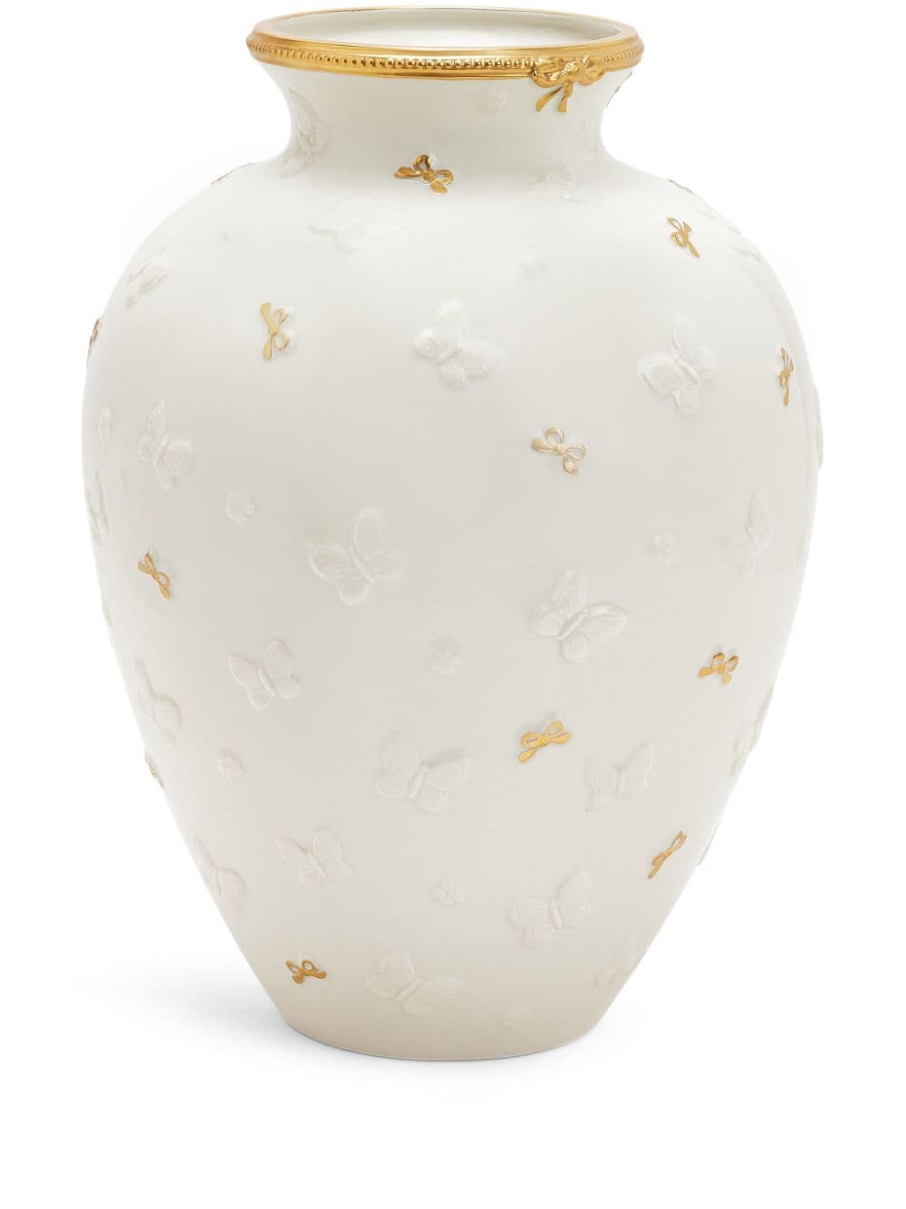 VILLARI Butterfly vase (31cm) - White von VILLARI