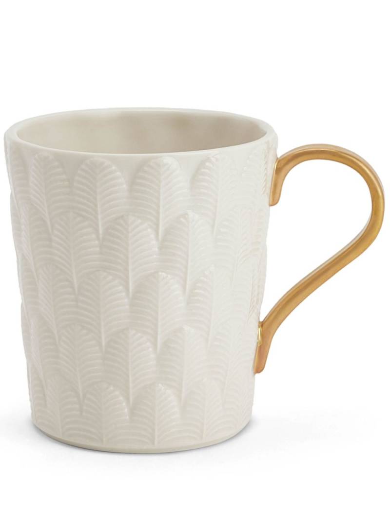 VILLARI Peacock porcelain mug (300ml) - White von VILLARI