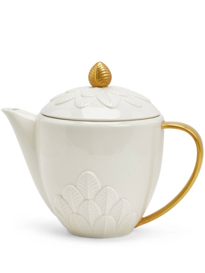 VILLARI Peacock teapot - White von VILLARI