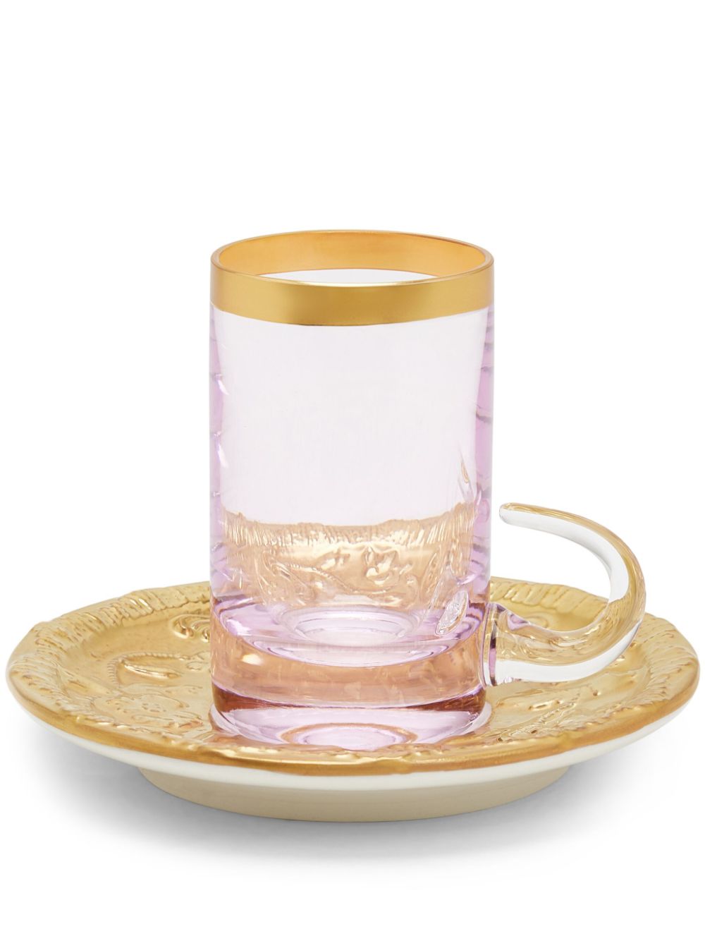 VILLARI Taormina Arabic tea cup and saucer - Gold von VILLARI