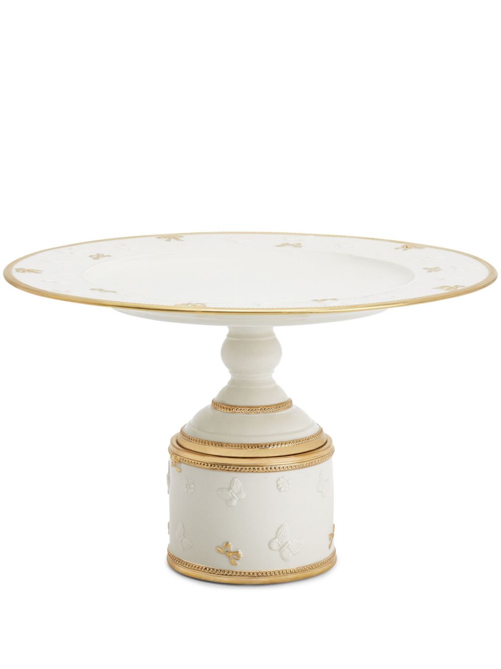 VILLARI medium Butterfly cake stand (27cm) - White von VILLARI