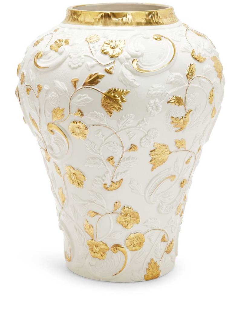 VILLARI large Taormina porcelain vase - White von VILLARI