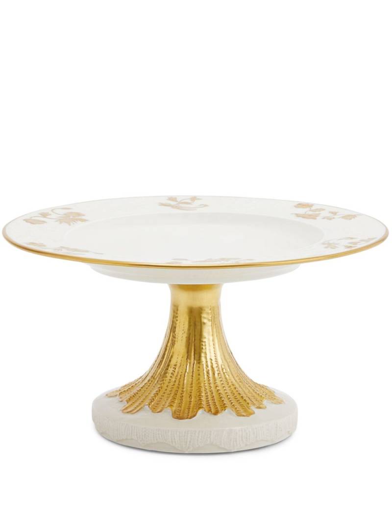 VILLARI small Taormina porcelain cake stand - White von VILLARI