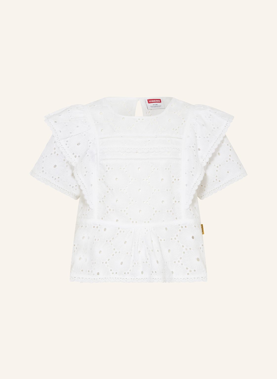 Vingino Blusenshirt Loulou Mit Lochstickereien weiss Vingino Blusenshirt Loulou Mit Lochstickereien weiss von VINGINO