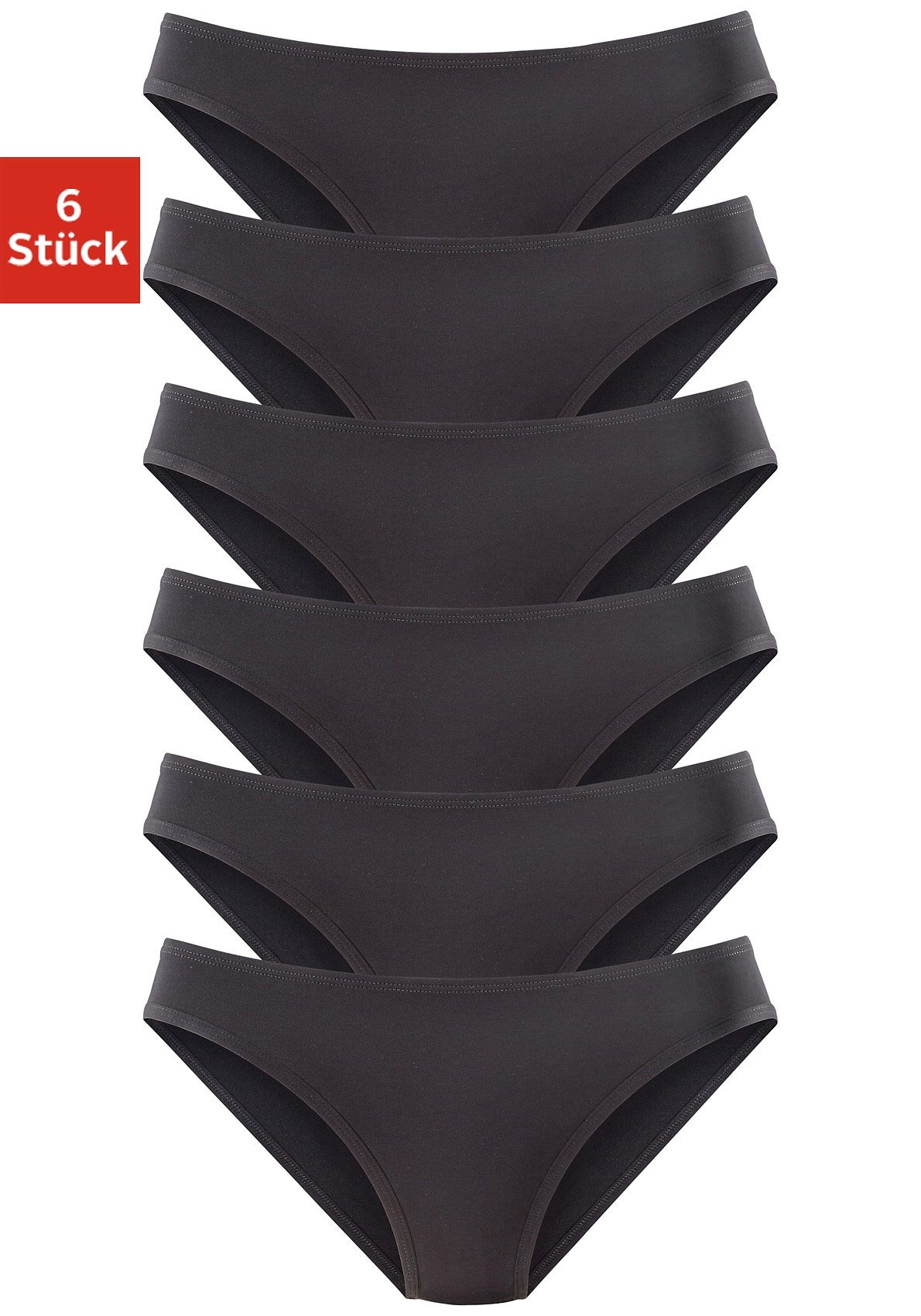 Vivance active Jazz-Pants Slips, (Packung, 6 St.), aus weicher Microfaser von Vivance active