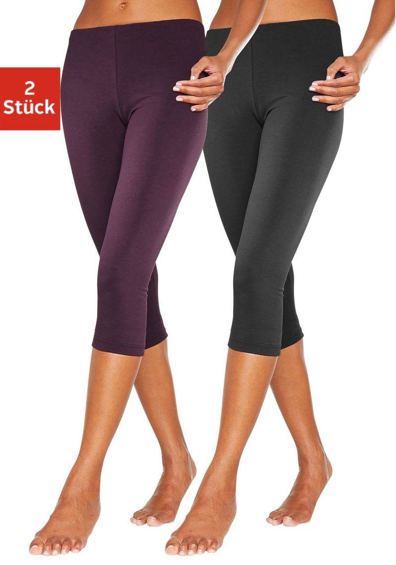 Vivance active Caprileggings, (2er-Pack), mit Gummibund, Loungewear von Vivance active