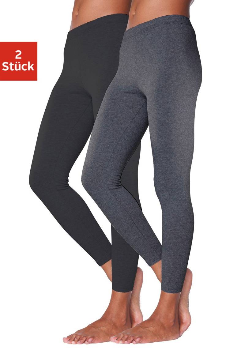 Vivance active Leggings, (2er-Pack), mit Gummibund, Loungewear von Vivance active