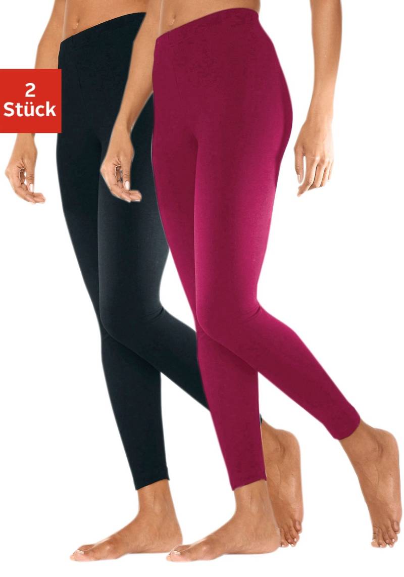 Vivance active Leggings, (2er-Pack), mit Gummibund, Loungewear von Vivance active