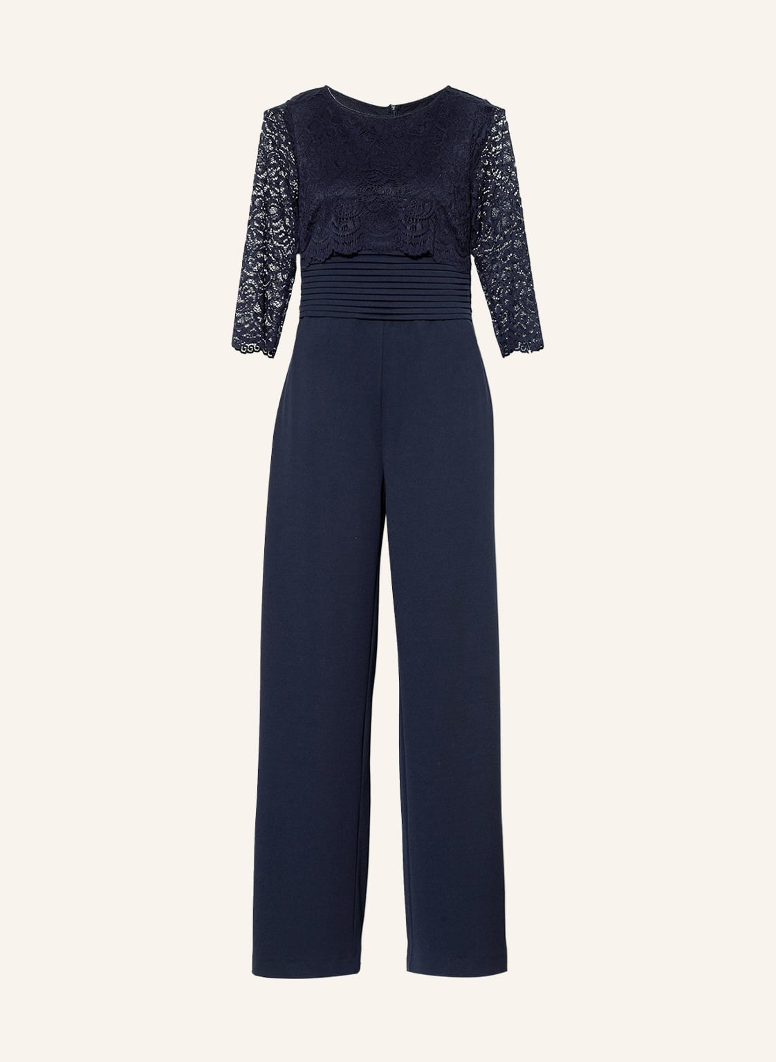 Vm Vera Mont Jumpsuit Mit 3/4-Arm Und Spitze blau von VM Vera Mont