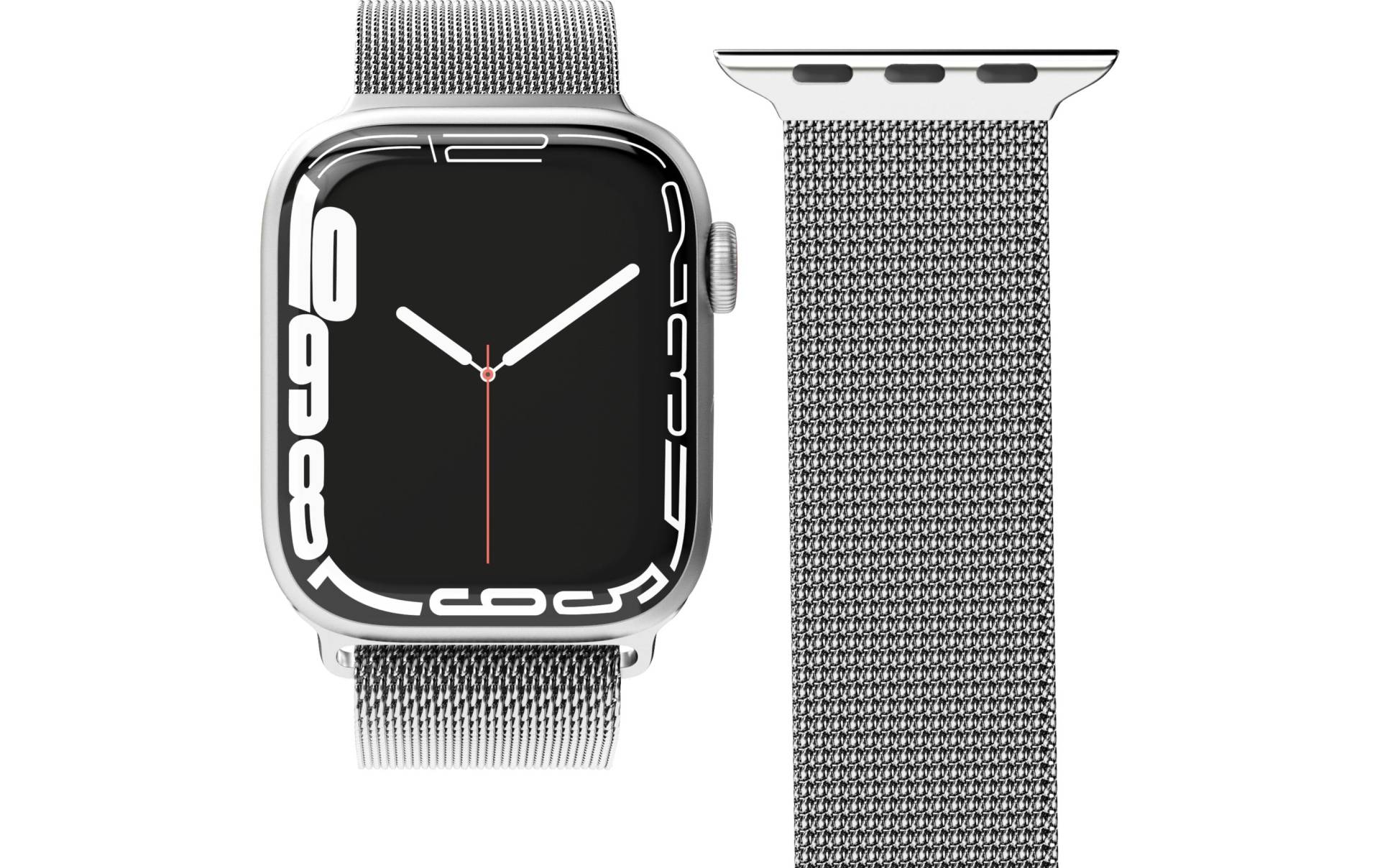 VONMÄHLEN Uhrenarmband »Milanese Loop Apple Watch 38/40/41 mm Silver« von VONMÄHLEN