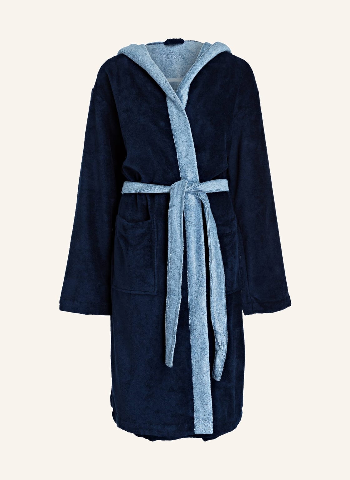 Vossen Unisex-Flanell-Bademantel Poppy blau Vossen Unisex-Flanell-Bademantel Poppy blau von VOSSEN