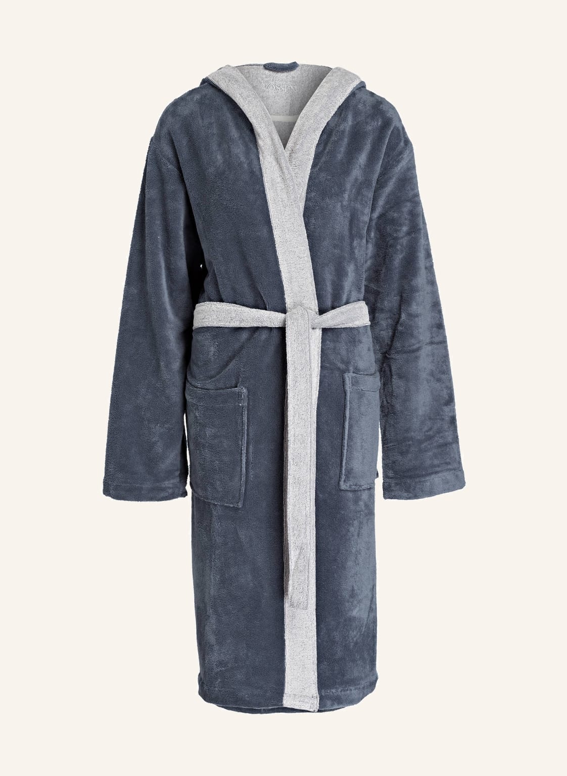 Vossen Unisex-Flanell-Bademantel Poppy grau Vossen Unisex-Flanell-Bademantel Poppy grau von VOSSEN