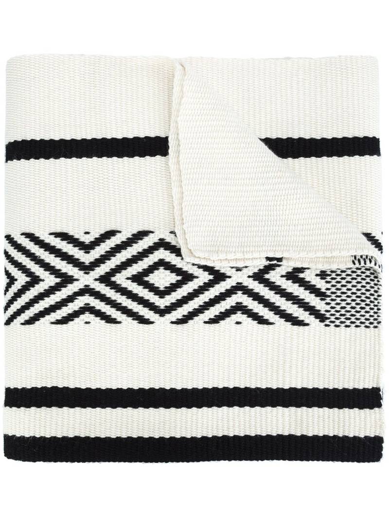 VOZ Comunidad merino-wool scarf - White von VOZ