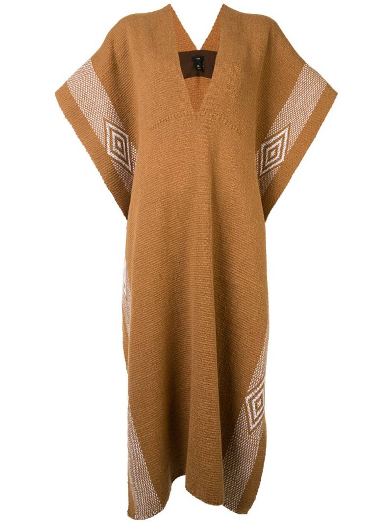 VOZ Diamante poncho - Brown von VOZ