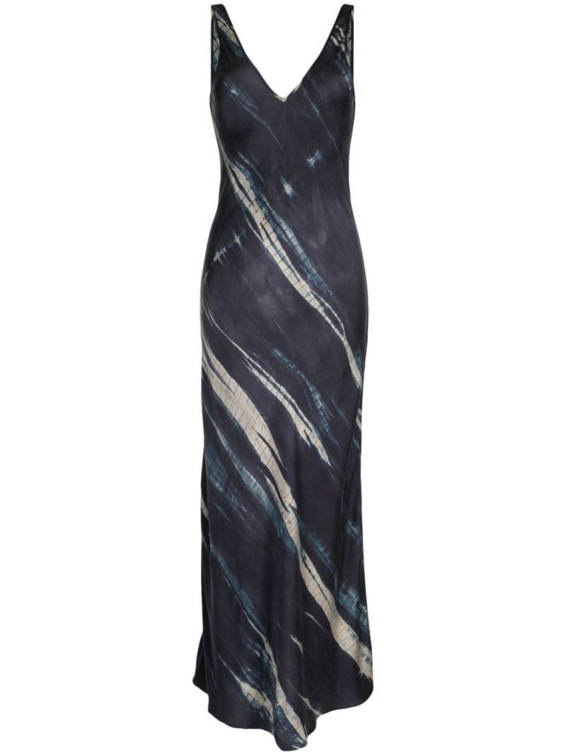 VOZ Double V Bias sleeveless dress - Blue von VOZ