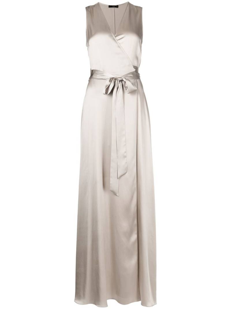 VOZ Frontward wrap maxi dress - Grey von VOZ