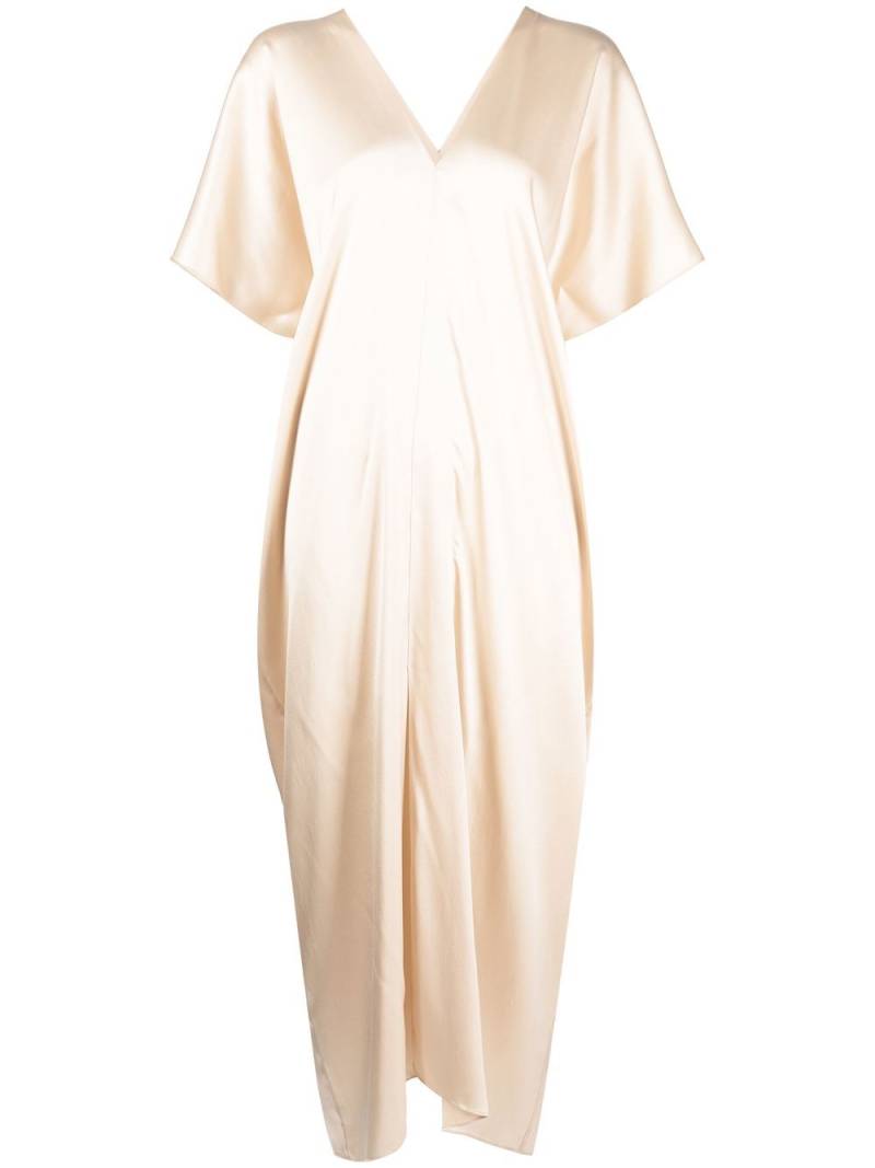 VOZ V-neck kaftan dress - Neutrals von VOZ