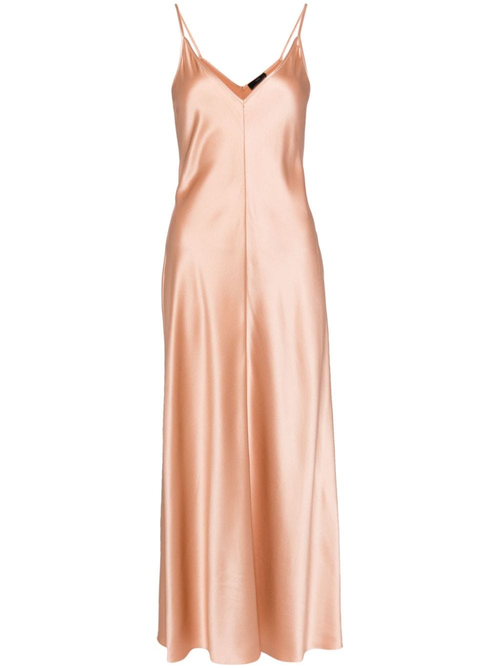 VOZ V-neck slip silk dress - Pink von VOZ