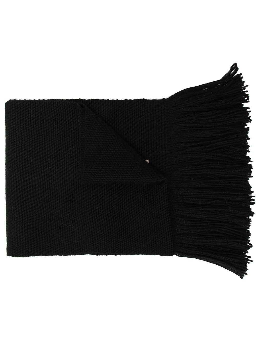 VOZ fringed scarf - Black von VOZ