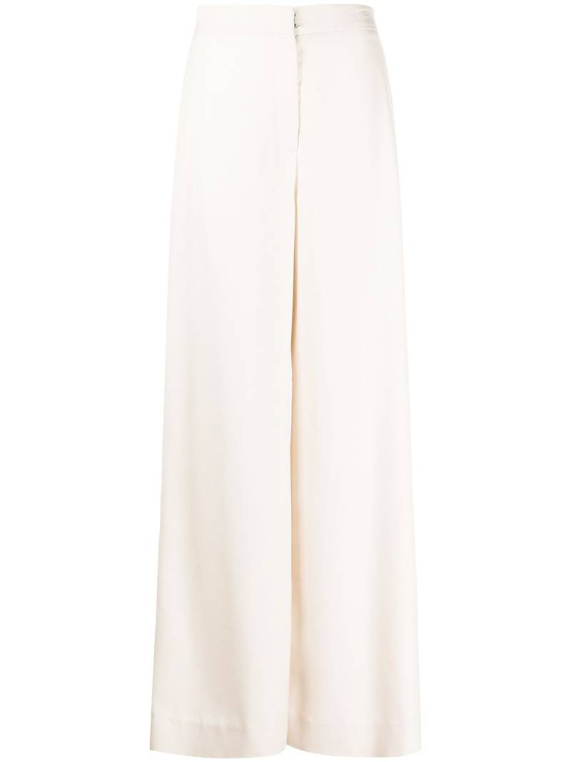 VOZ high-waist wide-leg trousers - Neutrals von VOZ