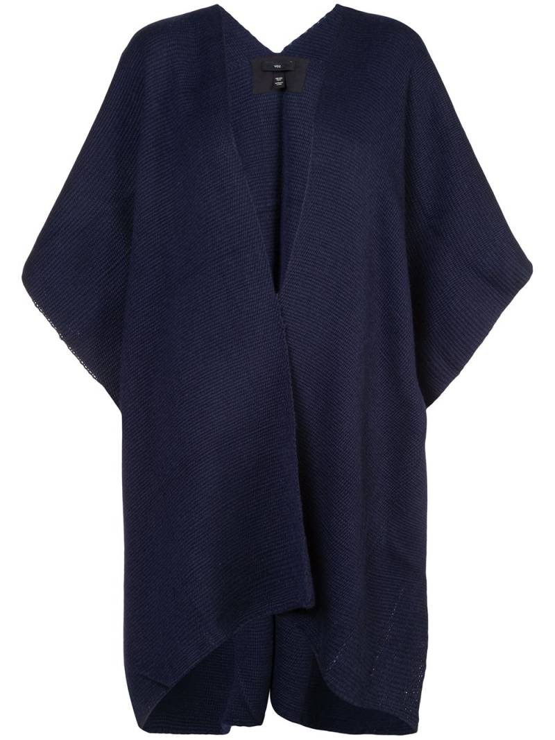 VOZ knitted poncho - Blue von VOZ