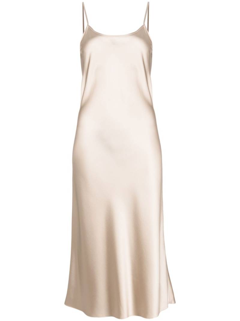 VOZ scoop-neck sleeveless dress - Neutrals von VOZ