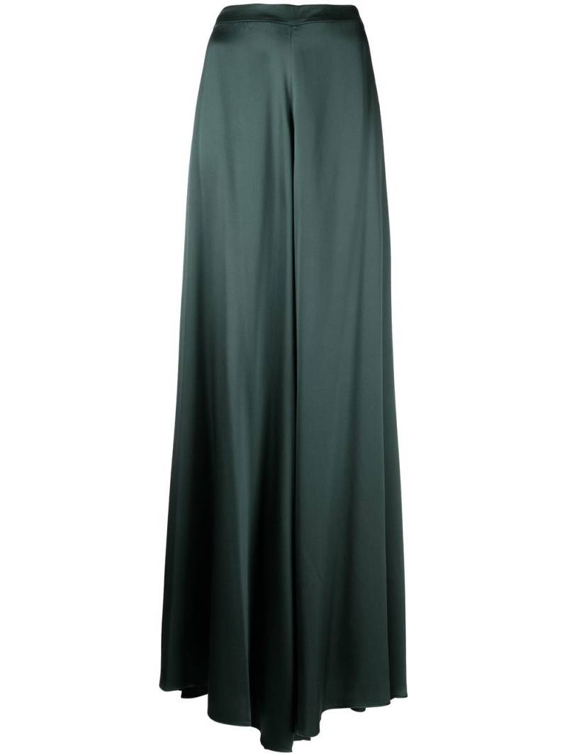 VOZ silk palazzo pants - Green von VOZ