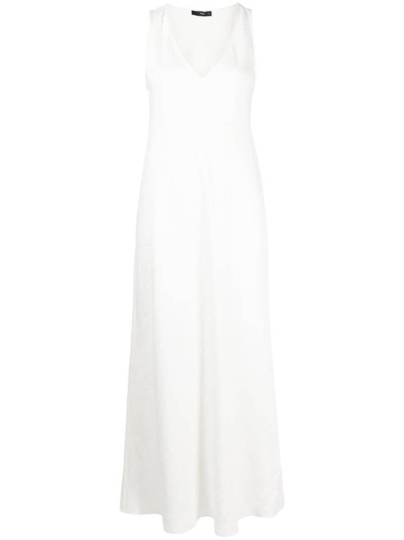 VOZ v-neck maxi dress - White von VOZ