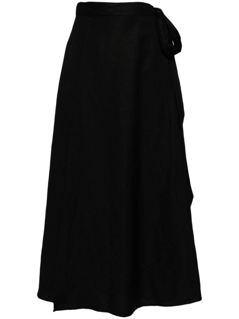 VOZ wrap around maxi skirt - Black von VOZ