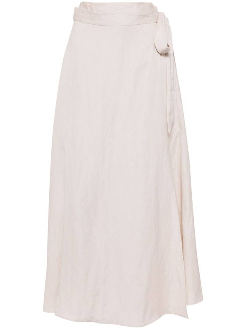 VOZ wrap around maxi skirt - Neutrals von VOZ