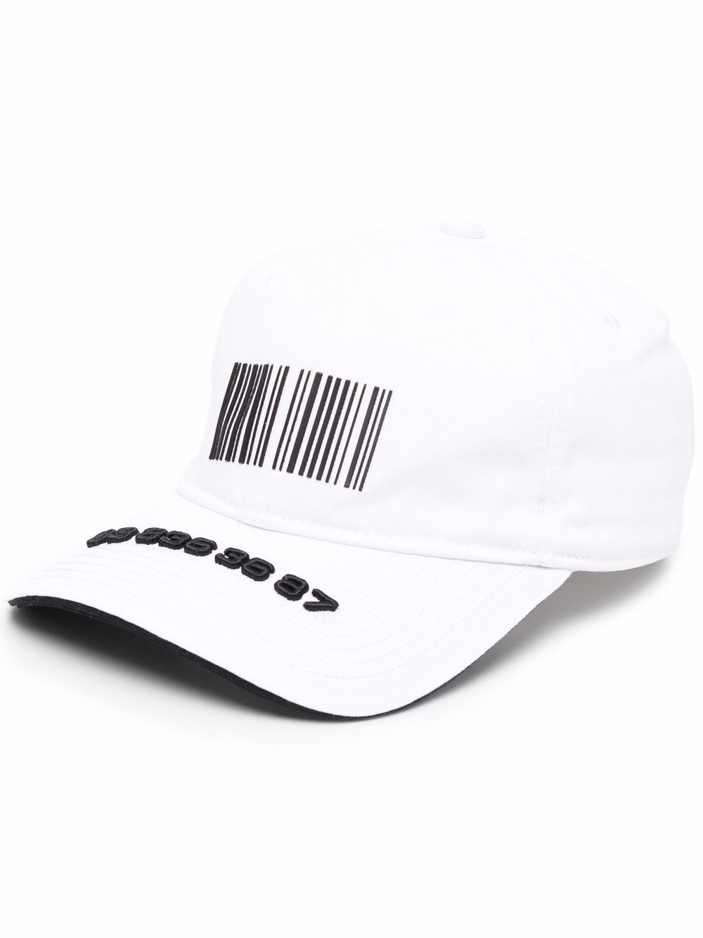 VTMNTS barcode-print baseball cap - White von VTMNTS