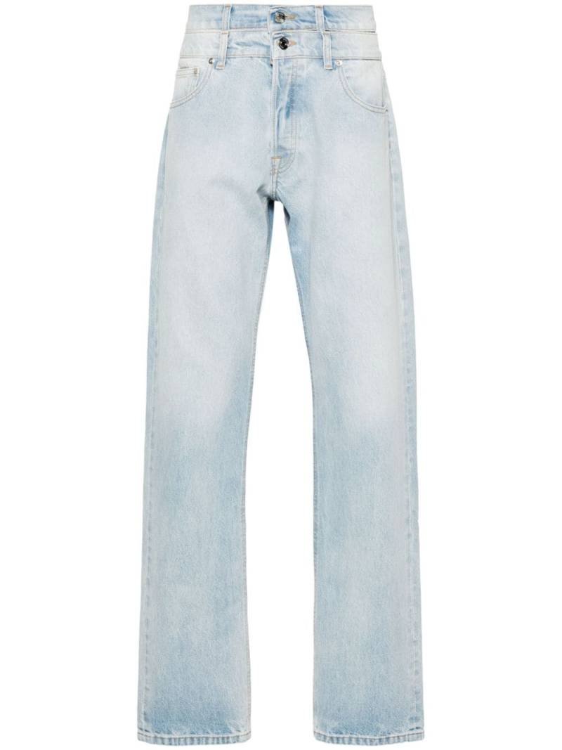 VTMNTS double-waistband straight-leg jeans - Blue von VTMNTS