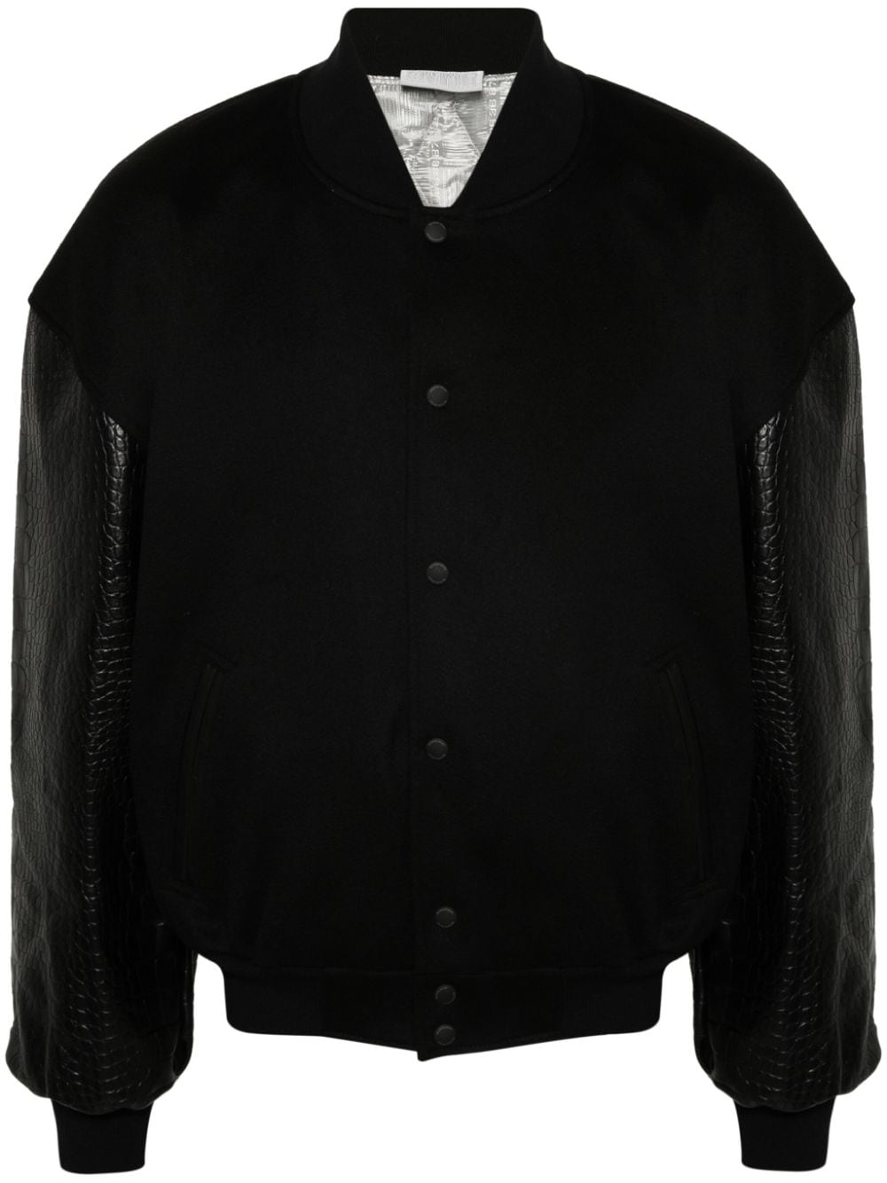 VTMNTS embossed-crocodile detail bomber jacket - Black von VTMNTS